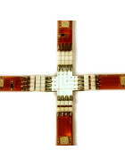 Kreuzverbinder 2 x 90° Grad für RGB SMD Streifen Leisten