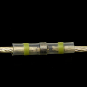 L&ouml;tverbinder gelb &Oslash; 6mm Schrumpfverbinder Kabelverbinder Stossverbinder- 10er-Pack