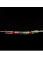 L&ouml;tverbinder rot &Oslash; 3mm Schrumpfverbinder Kabelverbinder Stossverbinder