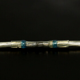 L&ouml;tverbinder blau &Oslash; 5mm Schrumpfverbinder Kabelverbinder Stossverbinder