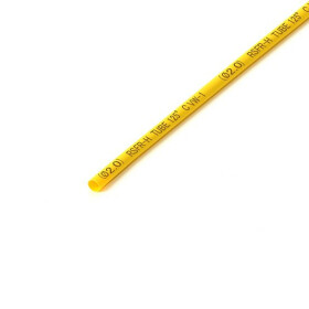 Schrumpfschlauch gelb 2mm Durchmesser 2:1 Meterware
