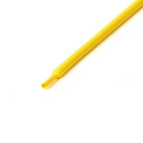 Schrumpfschlauch gelb 5mm Durchmesser 2:1 Meterware