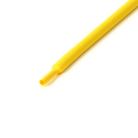 Schrumpfschlauch gelb 7mm Durchmesser 2:1 Meterware