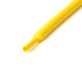 Schrumpfschlauch gelb 12mm Durchmesser 2:1 Meterware
