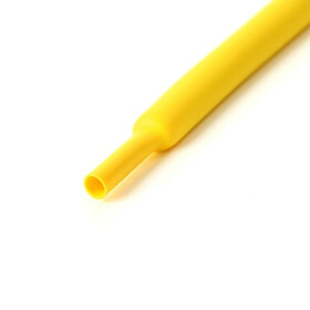 Schrumpfschlauch gelb 15mm Durchmesser 2:1 Meterware