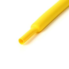Schrumpfschlauch gelb 17mm Durchmesser 2:1 Meterware