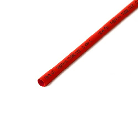 Schrumpfschlauch rot 4mm Durchmesser 2:1 Meterware