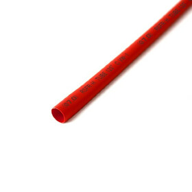 Schrumpfschlauch rot 7mm Durchmesser 2:1 Meterware