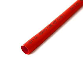 Schrumpfschlauch rot 11mm Durchmesser 2:1 Meterware