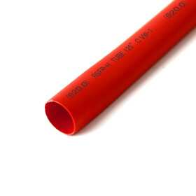 Schrumpfschlauch rot 20mm Durchmesser 2:1 Meterware