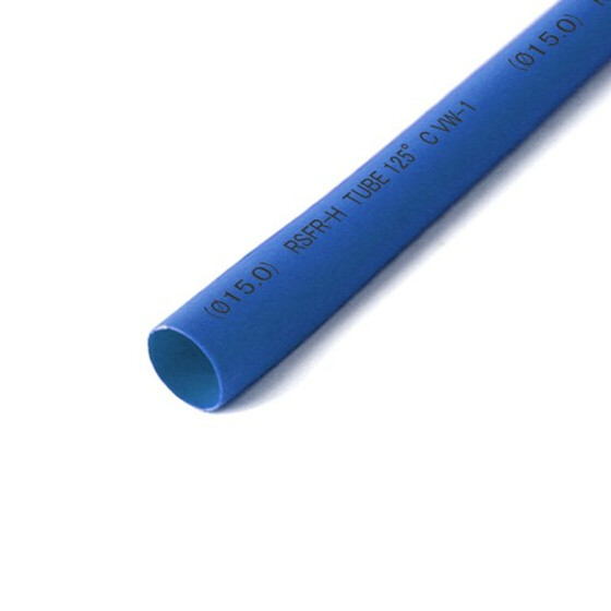Schrumpfschlauch blau 15mm Durchmesser 2:1 Meterware