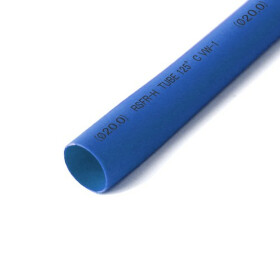 Schrumpfschlauch blau 20mm Durchmesser 2:1 Meterware