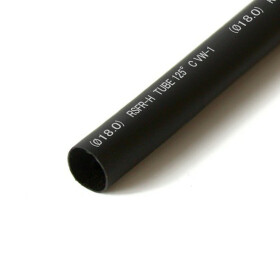 Schrumpfschlauch schwarz 18mm Durchmesser 2:1 Meterware